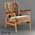 Mid-Century Modern Wegner 3 Chair 3D model small image 1