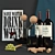 Elegant Wine Decor Set 3D model small image 1