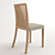 Elegant Wood Dining Chair 3D model small image 2