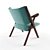 Retro Chic Lounge Chair 3D model small image 2