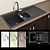 Vienna 15 Kitchen Sink with Grohe Eurosmart Cosmo Faucet 3D model small image 1