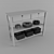 Sleek Scandinavian Storage Solution 3D model small image 2