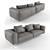 Luxury Modern Sofa: B&B Italia Frank 3D model small image 2