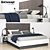 Boconcept Lugano Bed Set 3D model small image 1