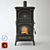 Vintage Hearth: Authentic Charm 3D model small image 1