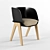 Contemporary Bridge Lucia Dining Chair 3D model small image 1