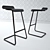 Elegant Cantilever Stools: Alto Collection 3D model small image 1