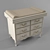 Savio Firmino Antique White Changing Table 3D model small image 2