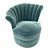 Elegant Cameron Turquoise Swivel Chair 3D model small image 3