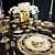 Elegant Versace Prestige Gala Serving Set 3D model small image 1