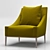 Elegant Jean Armchair by B&B Italia 3D model small image 1