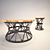 Rustic Barrel Coffee Table 3D model small image 1
