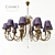 Valencia 4 Hanging Chandelier 3D model small image 1