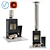 Compact and Powerful Lava 6 Stove 3D model small image 1