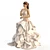 Elegant Bridal Gown: Textured Design 3D model small image 1