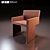 Elegant Steel Armchair - Inka P 200 3D model small image 1