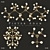 Organic Atomic Glass Chandeliers Set 3D model small image 2