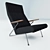 Rare Koene Oberman Lounge Chair: Timeless Elegance 3D model small image 1