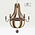 Rustic Loft Chandelier - Model 1118 3D model small image 1