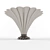 Elegant Scalloped End Table 3D model small image 3