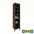 Sleek HEMNES Wardrobe Showcase 3D model small image 1