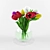 Elegant Tulip Scene 3D model small image 1