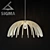 Eco Wood Suspension Lamp 3D model small image 1
