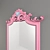 Rosy Reflection: Child's Faceted Mirror 3D model small image 2