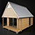 Cozy Wood Cabin 3D model small image 1