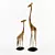 Graceful Giraffe Figurine 3D model small image 1