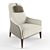 Elegant Wing Chair, Giorgetti 3D model small image 1