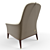 Elegant Wing Chair, Giorgetti 3D model small image 2
