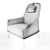 Elegant Wing Chair, Giorgetti 3D model small image 3