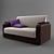 Comfort Plus Sofa 3D model small image 1