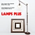 Industrial Bronze Floor Lamp & Modern Wall Art Set 3D model small image 1