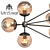 Modo Chandelier: Modern Industrial Style 3D model small image 3