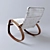 ErgoRock: Modern Rocking Chair 3D model small image 2