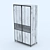 Sleek Mesh Bookcase 3D model small image 1