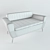 Italian Design Sofa Serie 50 W 3D model small image 2