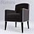 Elegant Rimini Armchair 3D model small image 1