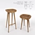 Rustic Tractor Inspired Bar Stool 3D model small image 1