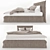 Barcelona Bed: Elegant and Spacious 3D model small image 2