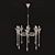 Sparkling Crystal Lux Chandelier 3D model small image 1