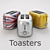 Modern Stylish Toaster 3D model small image 1