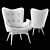 Contour Armchair - Stylish Lounge Chair 3D model small image 3