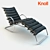 Modern Adjustable Chaise Lounge 3D model small image 1
