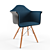 Modern Eames Style DAW Chair 3D model small image 2