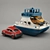 Sea Adventure Ferry Toy 3D model small image 2