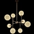 Bistro Globe 8-Light Chandelier 3D model small image 1