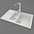 VersaSink: 4-Color Textured Kitchen Sink 3D model small image 1